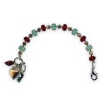 Bracelet by Mariana My Treasures Coll. Elegant Siam, Pacific Opal, & Smoked Topaz Austrian Crystals