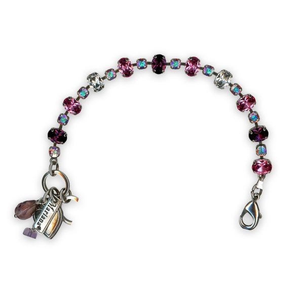Bracelet by Mariana My Treasures Coll. Sophisticated Amethyst, Lt Rose, Clear, & AB Austrian Crystals