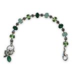 Bracelet by Mariana Spring 2019 Coll. Fab Emerald, Pacific Opal, Peridot, & Iridescent Green Austrian Crystals - Image 3