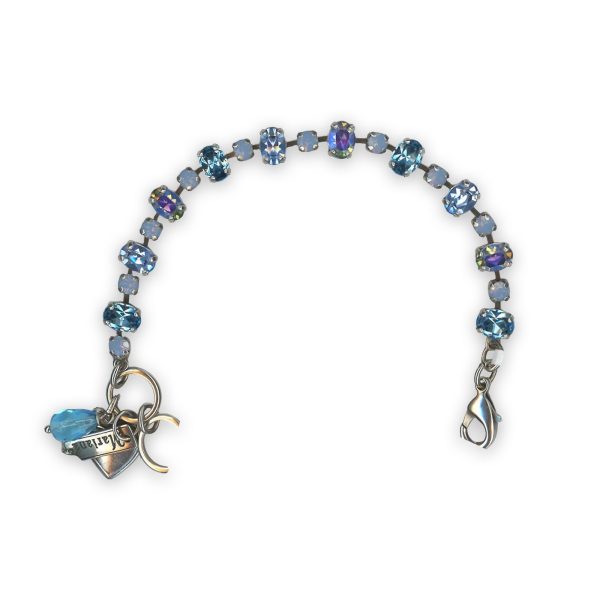 Bracelet by Mariana My Treasures Coll. Adorable Aquamarine, Blue Opal, & AB Austrian Crystals