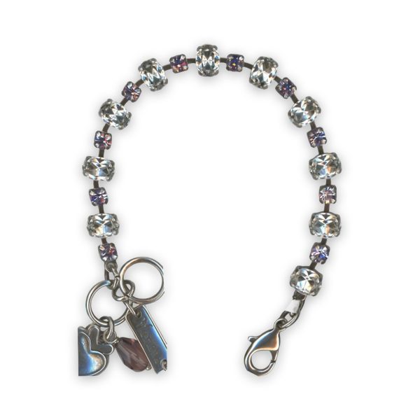 Bracelet by Mariana My Treasures Coll. Beautiful Clear & Violet Austrian Crystals