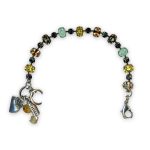 Bracelet by Mariana Galaxy Coll. Gorgeous Yellow, Champagne, Pacific Opal, & Black Diamond Austrian Crystals