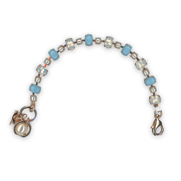 Bracelet by Mariana New Moon Mystique Coll. Simply Elegant Turq, Cream Pearl, & White Opal Austrian Crystals