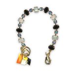 Bracelet By Mariana Woman Alluring Jet and White Opal Swarovski Crystals - Image 3