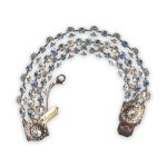 Bracelet By Mariana Woman Multi Tier Clear and Moonlight Swarovski Crystals
