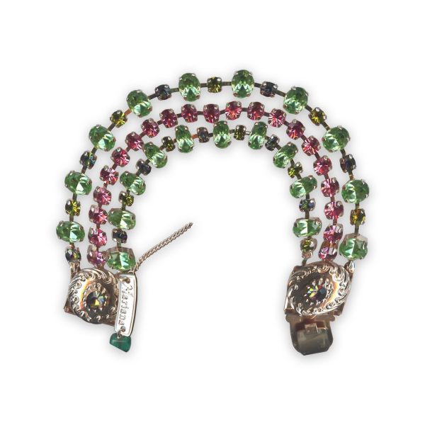Bracelet By Mariana Woman Lovely Peridot and Olivine Swarovski Crystals
