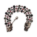 Bracelet by Mariana My Treasures Coll. Elegant Jet, Black Diamond, & Lt Rose Austrian Crystals - Image 3