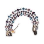 Bracelet By Mariana Woman Glamorous Amethyst and Light Rose Swarovski Crystals - Image 3