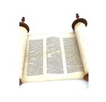 Authentic 36 cm Tifara Torah Scroll From Poland 150 Years of Jewish Tradition - Image 2