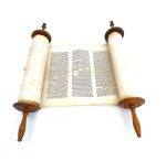 Authentic 36 cm Tifara Torah Scroll From Poland 150 Years of Jewish Tradition