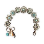 Bracelet by Mariana Mojito Coll. Charming Peridot, Chrysolite Opal, & Turq Swarovski Crystals - Image 3