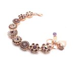 Bracelet By Mariana Woman Elegant Amethyst and Opal Swarovski Crystals - Image 3
