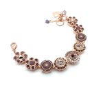 Bracelet By Mariana Woman Elegant Amethyst and Opal Swarovski Crystals - Image 2
