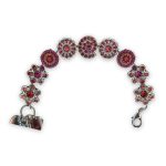 Bracelet by Mariana Firefly Natures Coll. Stunning Siam, Fuchsia, & Rose Peach Swarovski Crystals - Image 3