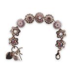 Bracelet by Mariana My Treasures Coll. Lovely Lt Rose & Rose Opal Swarovski Crystals