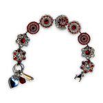 Bracelet by Mariana My Treasures Coll. Stunning Siam & Clear Swarovski Crystals - Image 3