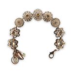 Bracelet by Mariana Jackie Coll. Exquisite Silk, Champagne, & Lt Topaz Swarovski Crystals - Image 2