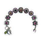 Bracelet by Mariana Crown Jewels Coll. Beautiful Fuchsia, Pacific Opal, Montana Blue, Amber, & Olivine Swarovski Crystals - Image 3