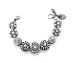Bracelet By Mariana Woman Classy Moonstone and Shell Swarovski Crystals