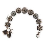 Bracelet by Mariana Black Diamond Coll. Elegant Jet, Black Diamond, & Hematite Swarovski Crystals