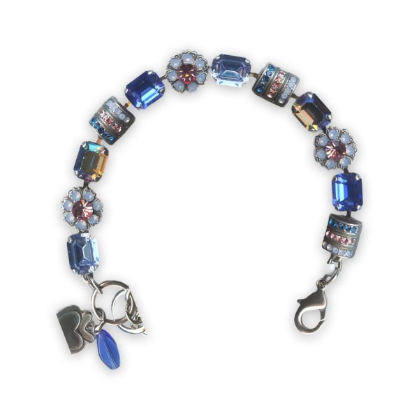 Bracelet By Mariana Gorgeous Capri Blue, Sapphire, Rose and Blue Opal Swarovski Crystals