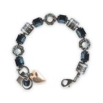 Bracelet by Mariana Mood Indigo Coll. Elegant Montana Blue, White Opal, & AB Swarovski Crystals - Image 2