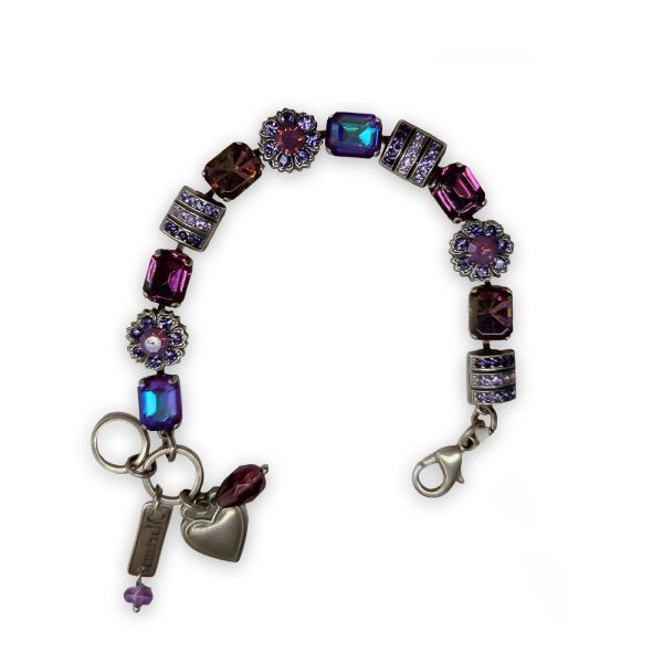 Bracelet by Mariana Misty/Wildberry Coll. Sophisticated Sun Kissed Plum, Purple Velvet, Tanzanite, & Lilac Swarovski Crystals