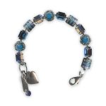 Bracelet by Mariana My Treasures Coll. Adorable Aquamarine, Caribbean Blue Opal, Sapphire, & AB Swarovski Crystals - Image 2