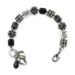 Bracelet By Mariana Woman Exquisite Jet and Silver Night Swarovski Crystals - Image 3