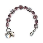Bracelet by Mariana My Treasures Coll. Lovely Lt Rose, Rose Opal, & AB Swarovski Crystals
