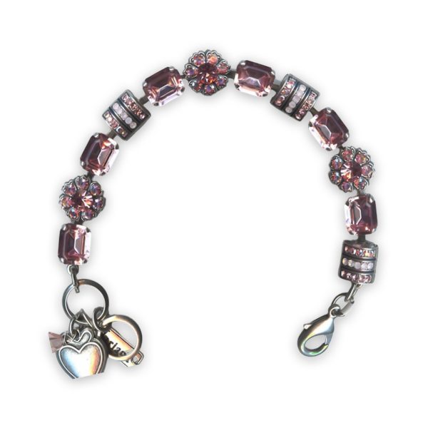 Bracelet by Mariana My Treasures Coll. Lovely Lt Rose, Rose Opal, & AB Swarovski Crystals