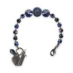 Bracelet by Mariana Electra Coll. Sophisticated Sapphire, Montana Blue, Heliotrope, & Marbled Blue Swarovski Crystals