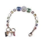 Bracelet by Mariana My Treasures Coll. Adorable Sapphire, Peridot, Lt Rose, White Opal, Yellow, & Chalk White Swarovski Crystals - Image 2