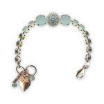 Bracelet by Mariana Mojito Coll. Adorable Chrysolite Opal, Turq, Clear, & Chrysolite Swarovski Crystals