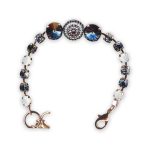 Bracelet By Mariana Woman Exquisite Montana Blue and White Opal Swarovski Crystals - Image 2
