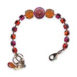 Bracelet by Mariana Lady Marmalade Coll. Sassy Hyacinth, Orange, Fuchsia, & Orange Opal Swarovski Crystals - Image 2