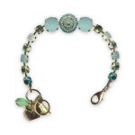 Bracelet by Mariana Congo Coll. Adorable Chrysolite Opal, Peridot, Blue Zircon, & Turq Swarovski Crystals - Image 2