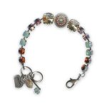 Bracelet by Mariana My Treasures Coll. Beautiful Orange, Chrysolite Opal, Lt Rose, Golden Shadow & Turq Swarovski Crystals - Image 3