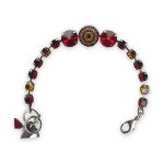 Bracelet by Mariana My Treasures Coll. Glamorous Garnet & Topaz Swarovski Crystals - Image 2