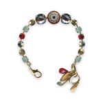 Bracelet by Mariana Dynasty Coll. Glamorous Indian Blue, Siam, Pacific Opal, & Aurum Swarovski Crystals - Image 2