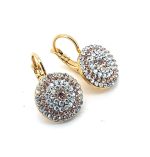 Earrings By Mariana Woman Moonlight and Champagne Swarovski Crystals - Image 3