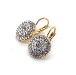 Earrings By Mariana Woman Moonlight and Champagne Swarovski Crystals - Image 2