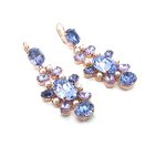 Earrings By Mariana Romance Joy Of Life Coll. Violet, Violet Opal, & Pearl Swarovski Crystals - Image 2
