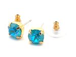 Earrings By Mariana My Treasures Coll. Gorgeous Sun Kissed Laguna Swarovski Crystals - YG