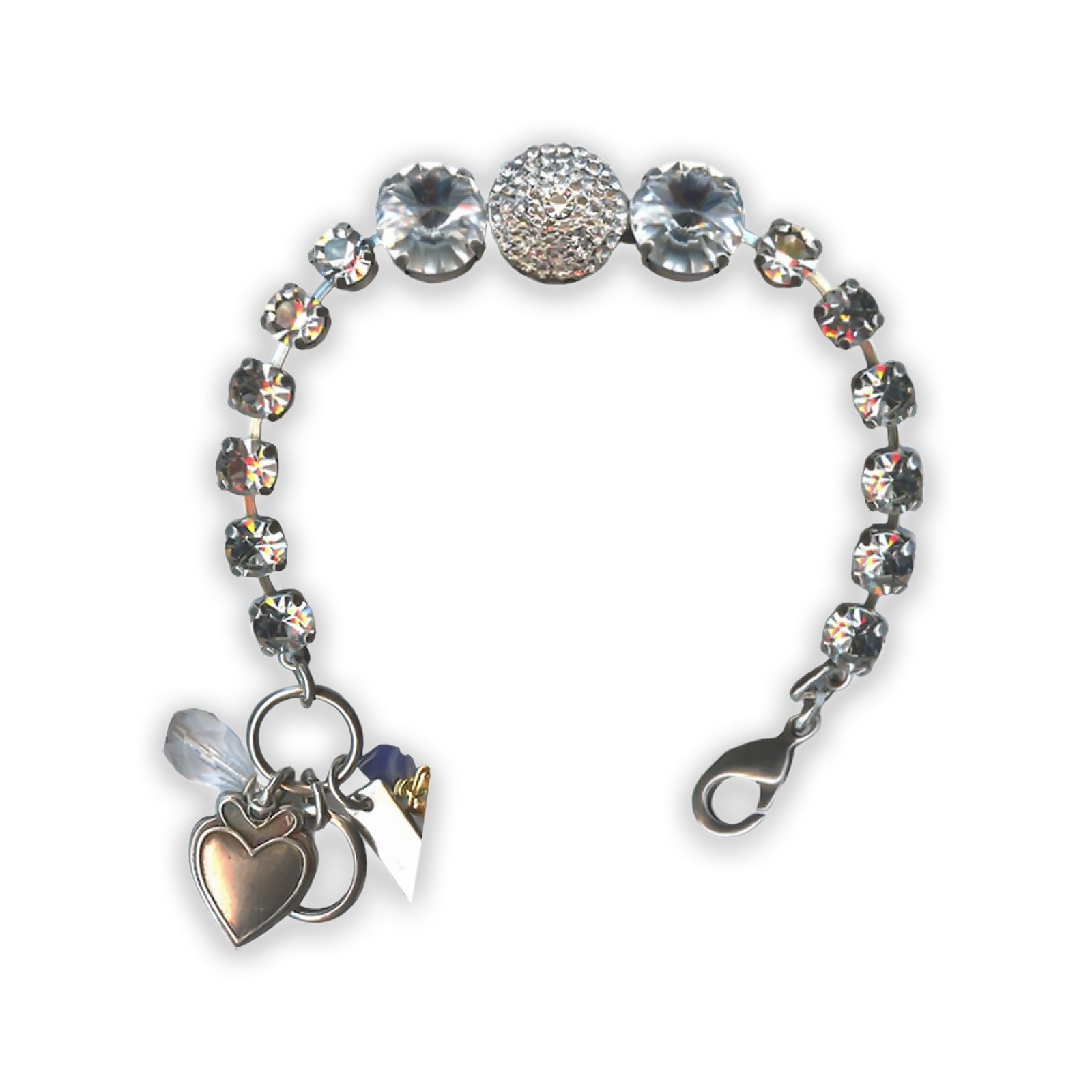 B-4193-001001-SP (1) Bracelet by Mariana My Treasures Coll. Simply Elegant Clear Swarovski Crystals - Image 1