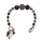 Bracelet by Mariana Black Velvet Coll. Sophisticated Jet Black, Black Diamond, & Vintage Rose Swarovski Crystals - Image 2