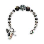 Bracelet by Mariana Zanzibar Africa Coll. Exquisite Jet Black, Turq, Black Diamond, & Clear Swarovski Crystals