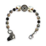 Bracelet by Mariana Adeline Coll. Glamorous Golden Shadow, Jet, AB, & Silver Night Swarovski Crystals - Image 2