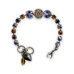Bracelet by Mariana Macaroon Coll. Gorgeous Violet, Topaz, & Pearl Swarovski Crystals