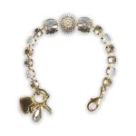 Bracelet by Mariana Tequila Sunrise Coll. Timeless Pearl, Golden Yellow, & White Opal Swarovski Crystals - Image 2